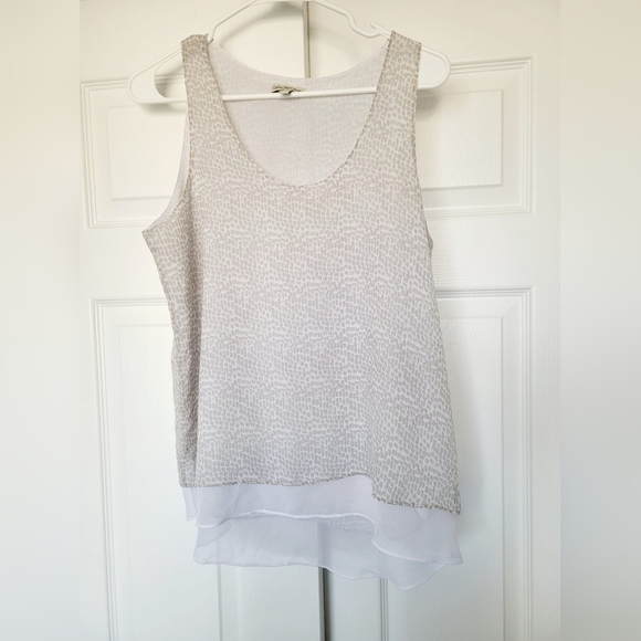 Calvin Klein Jeans Women's Lightweight Chiffon Layers Blouse Medium - Picture 11 of 12